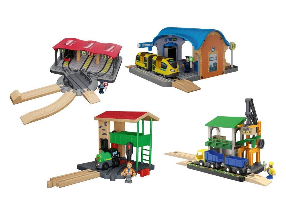 Komplet dodatkov za leseno železnico 8 kosov lupilu - Akcija v trgovini Lidl