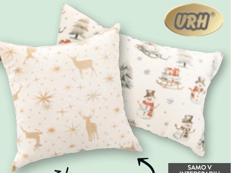 Okrasna blazina URH - Akcija v trgovini Spar