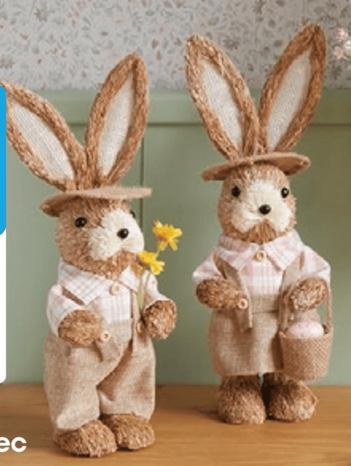 Okrasni slamnati zajec - Akcija v trgovini Pepco