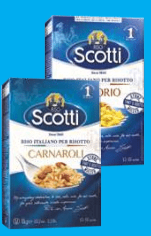 Riž Arborio ali Carnaroli Scotti 1 kg - Akcija v trgovini E.Leclerc