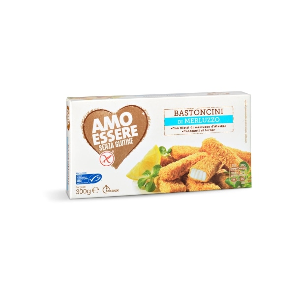 Amo Essere Panirane ribje palčke brez glutena 300 g - Akcija v trgovini Eurospin