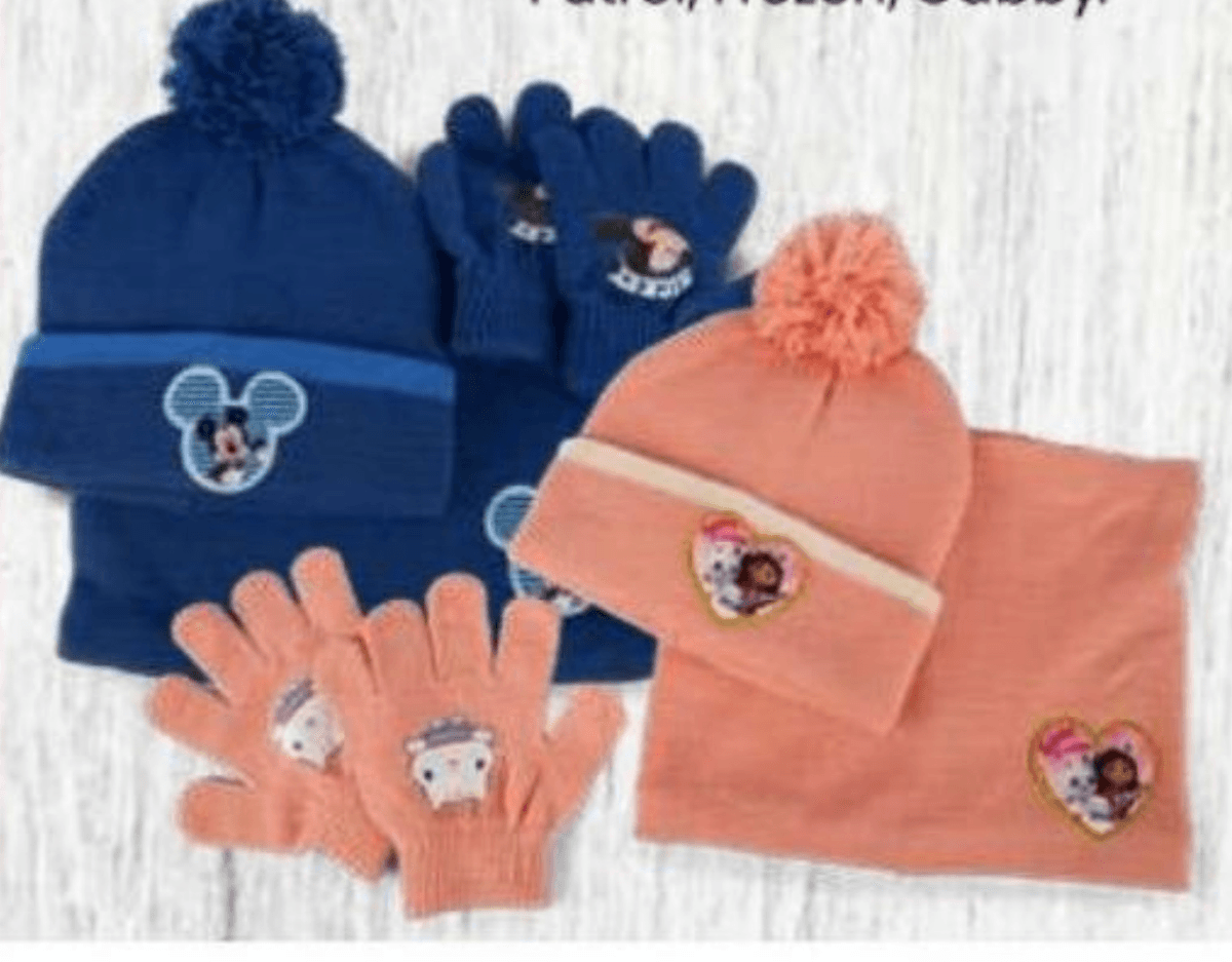 Komplet rokavice, kape in grelnika za vrat - Akcija v trgovini Eurospin