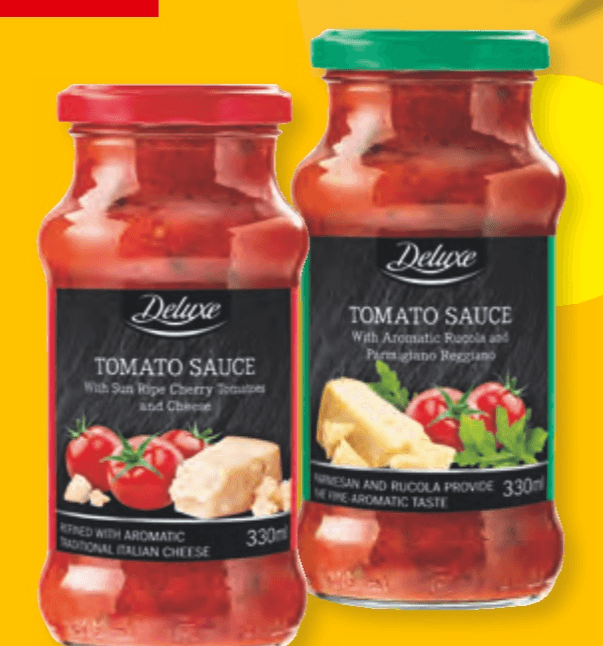 Deluxe Premium omaka za testenine 350 g - Akcija v trgovini Lidl