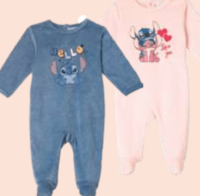 Disney Baby Deški ali dekliški spalni pajac iz velurja - Akcija v trgovini E.Leclerc