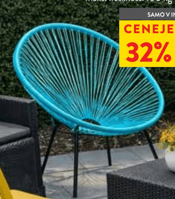 Vrtni lounge stol Simpex - Akcija u trgovini Spar
