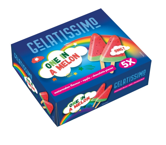 Gelatissimo One in a melon 5 x 73 ml - Akcija v trgovini Mercator