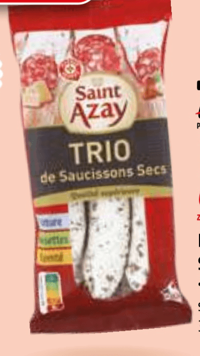 Izbor suhih salam Saint Azay 345 g - Akcija v trgovini E.Leclerc