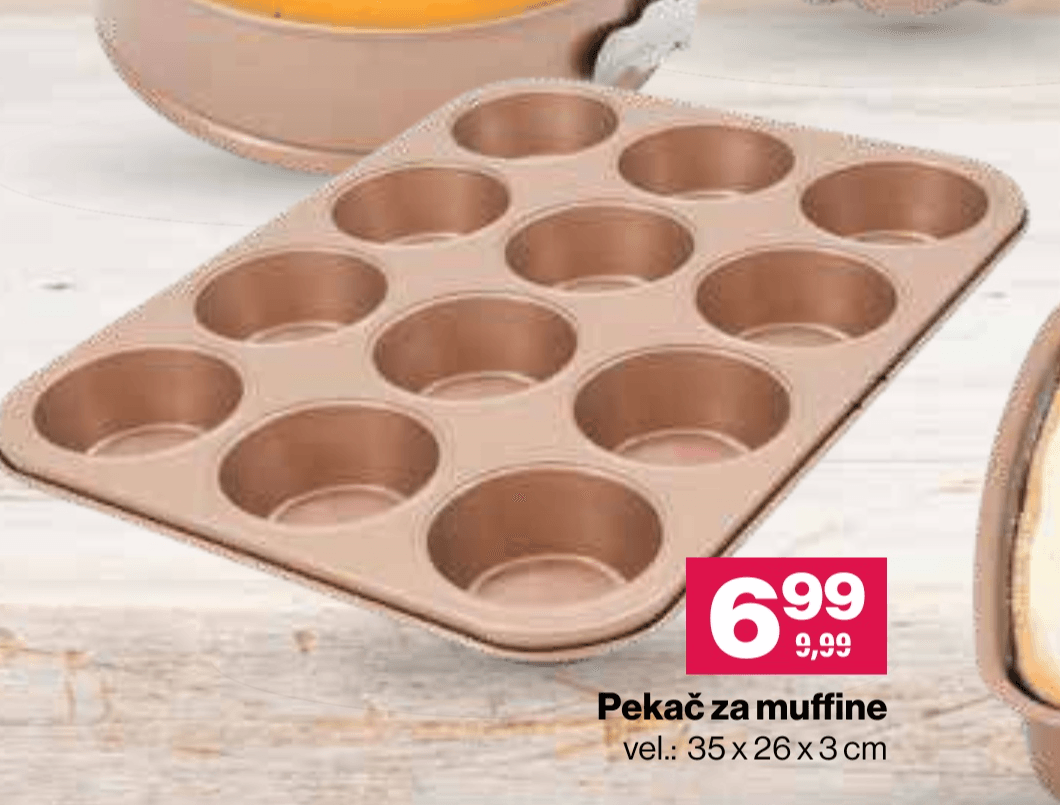 Pekač za muffine - Akcija v trgovini Mercator