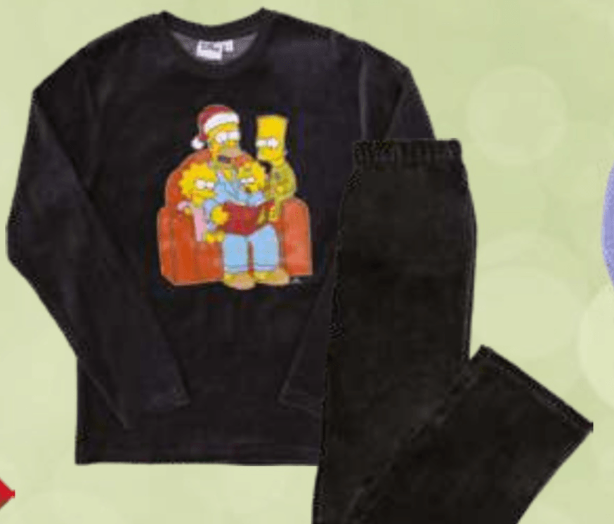 The Simpsons Moška pižama iz velurja - Akcija v trgovini E.Leclerc