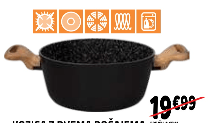 Kozica z dvema ročajema Tognana - Akcija u trgovini E.Leclerc