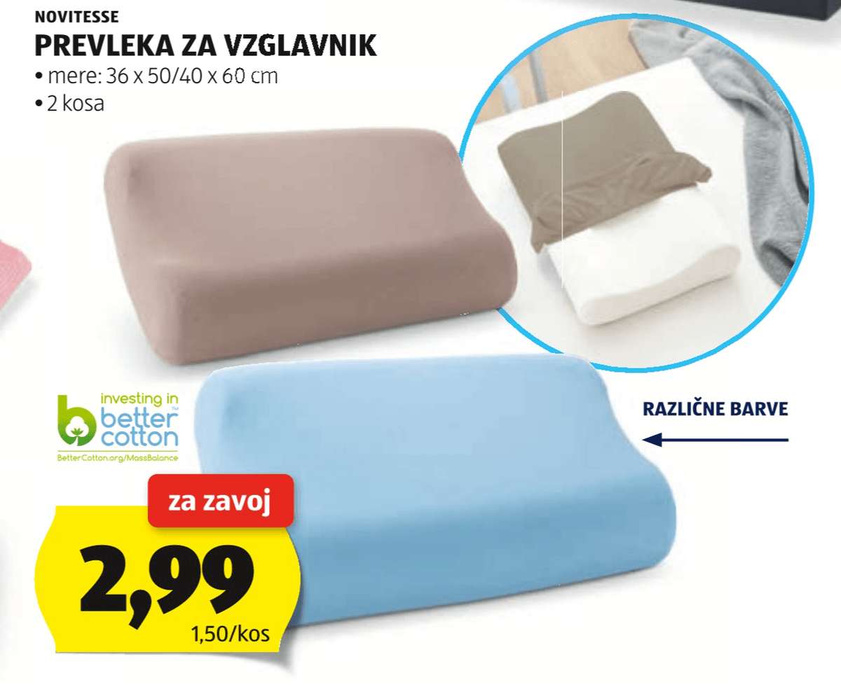 Novitesse Prevleka za vzglavnik 2 kosa - Akcija v trgovini Hofer