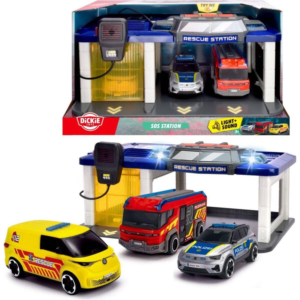 Reševalna postaja z vozili Dickie - Akcija v trgovini Baby Center