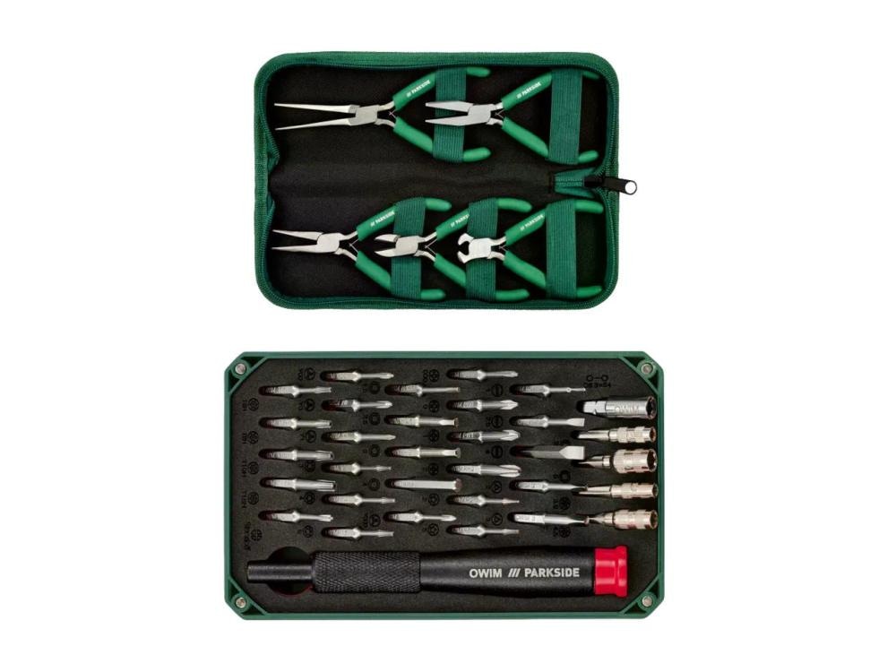 Parkside Komplet vijačnih nastavkov/klešč za finomehanike - Akcija v trgovini Lidl