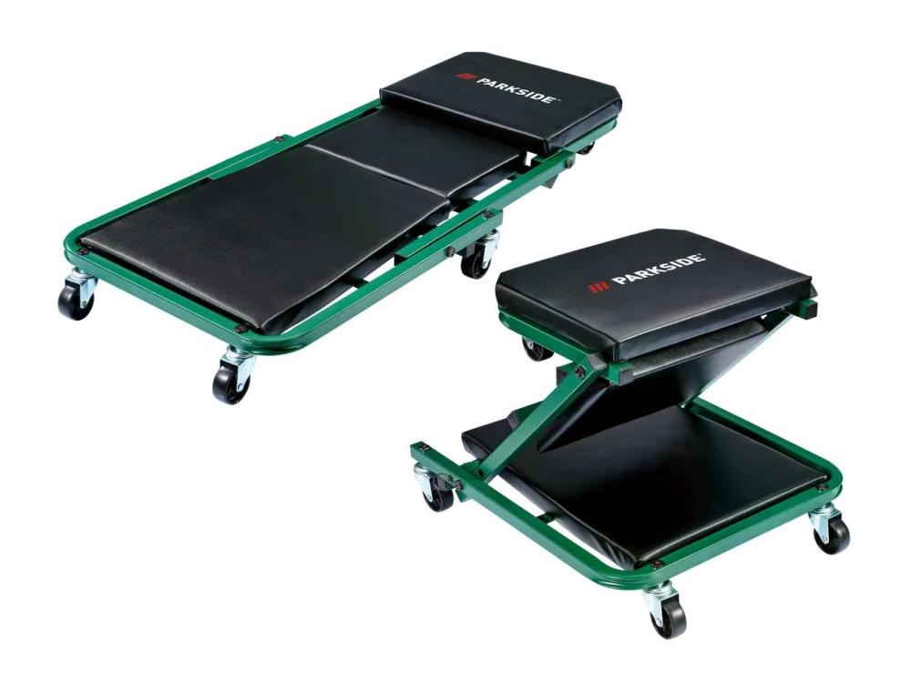 PARKSIDE Montažna deska na kolesih in stolček za delavnico - Akcija v trgovini Lidl