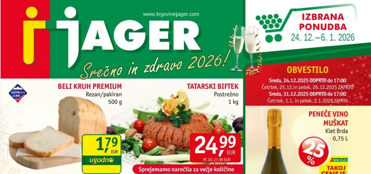 Jager katalog Živila od 24.12. do 30.12.2025