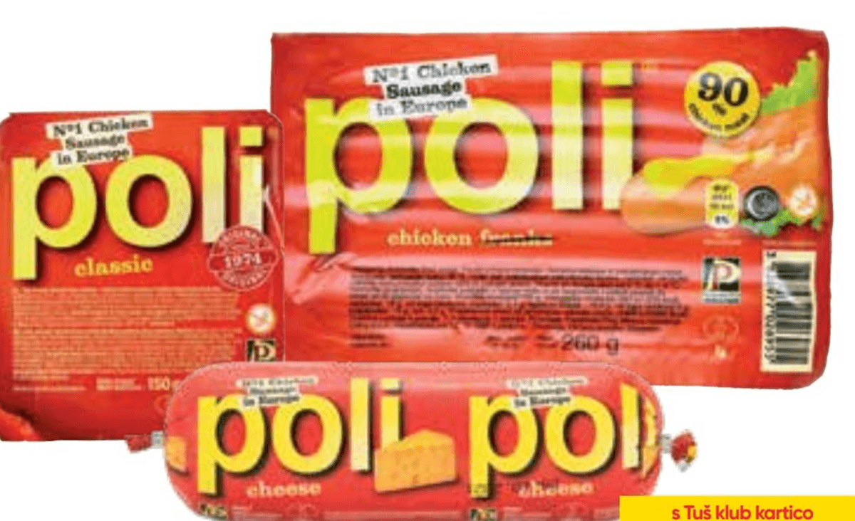 Poli različne gramature - Akcija v trgovini Tuš