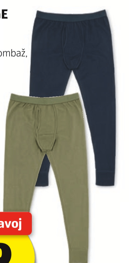 Moške dolge spodnjice 2 kosa UP 2 FASHION - Akcija v trgovini Hofer