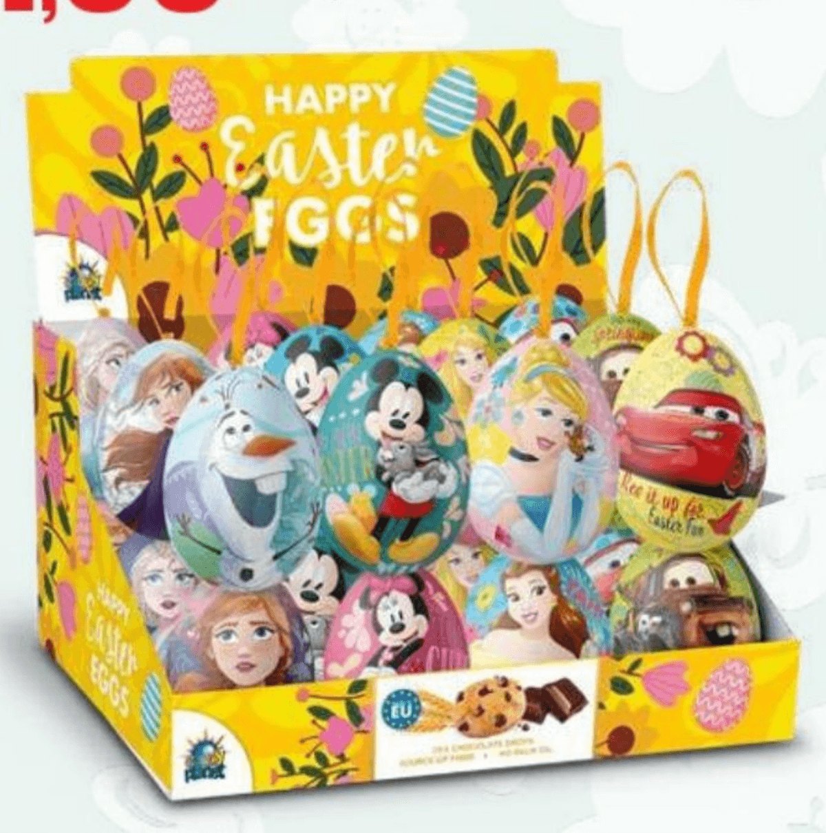 Keksi s čokoladnimi kapljicami v jajčku 10 g - Akcija v trgovini Eurospin