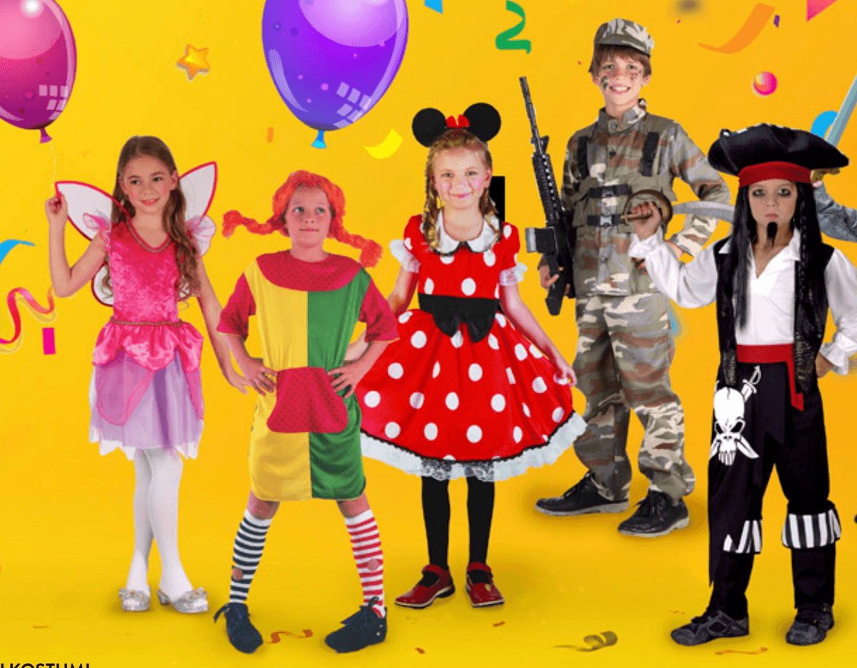 Otroški kostumi - Akcija v trgovini Spar