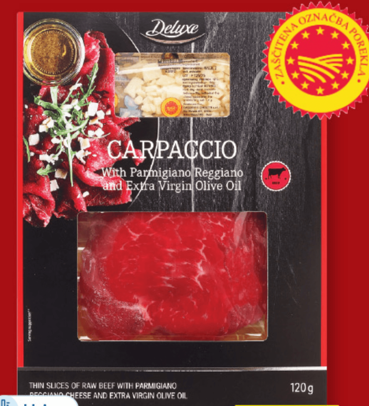 Deluxe Goveji Carpaccio 120 g - Akcija v trgovini Lidl