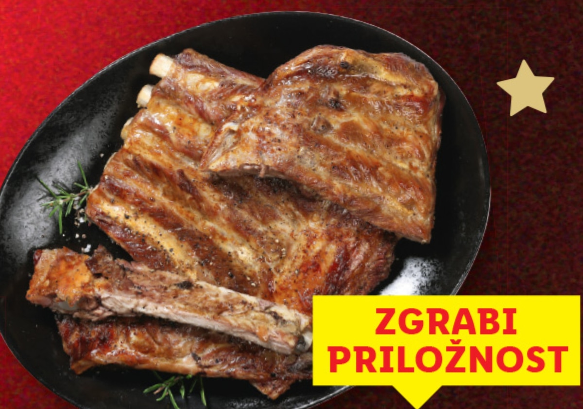 Sveže meso Sveža svinjska rebra pribl. 1,3 kg - Akcija v trgovini Lidl