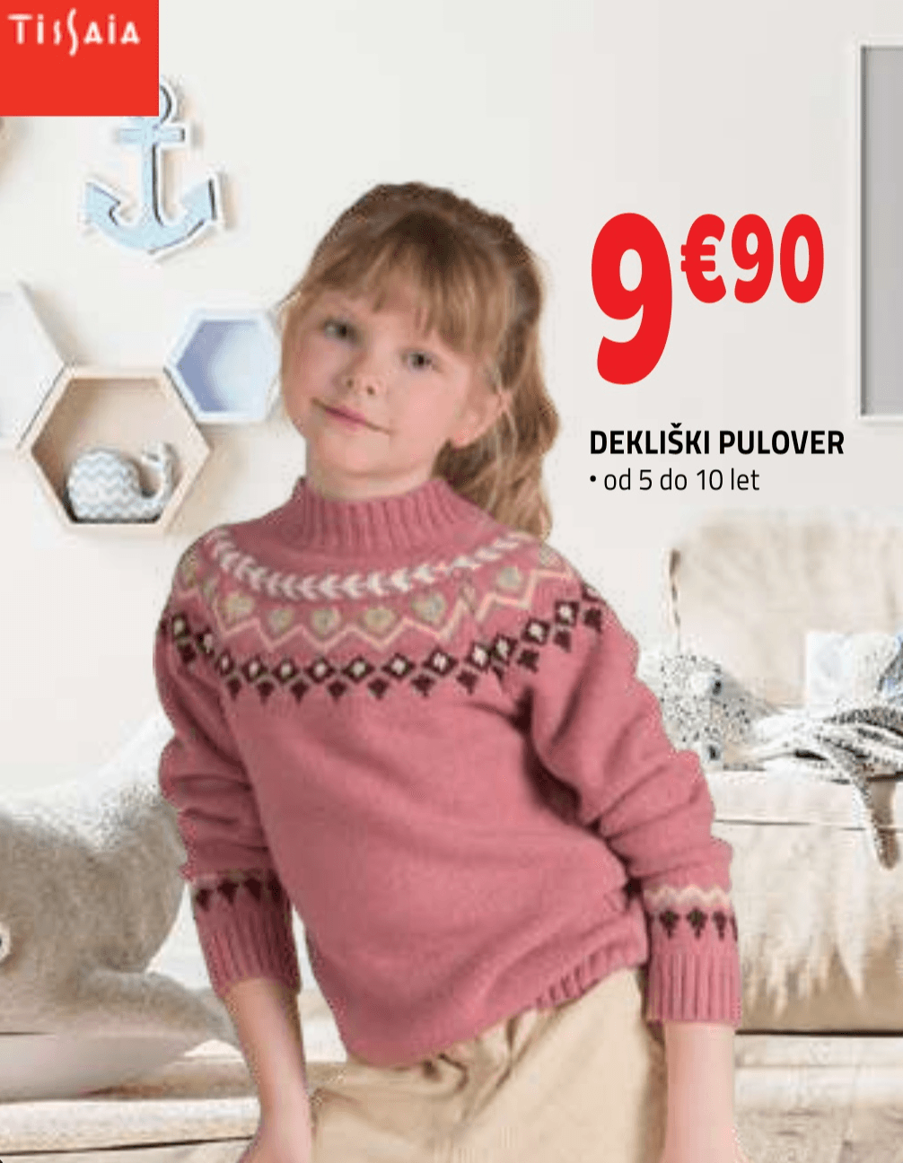 Tissaia Dekliški pulover - Akcija v trgovini E.Leclerc