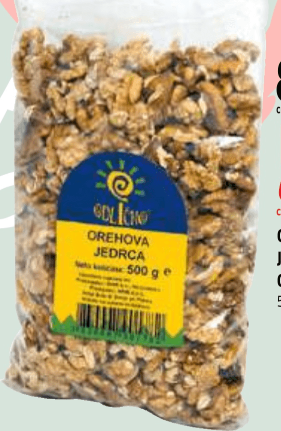 Orehova jedrca Odlično 500 g - Akcija v trgovini E.Leclerc