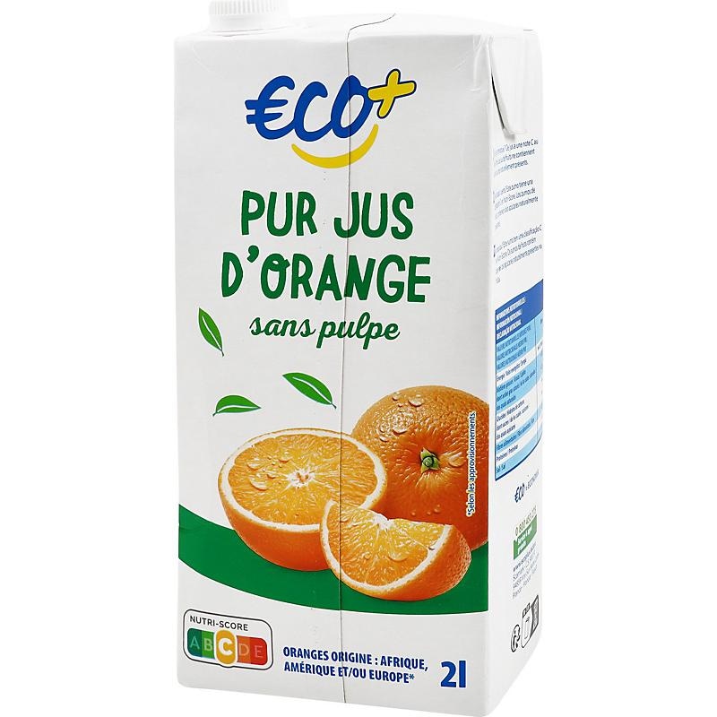 ECO Pur Jus d'Orange 2l - Akcija v trgovini E.Leclerc