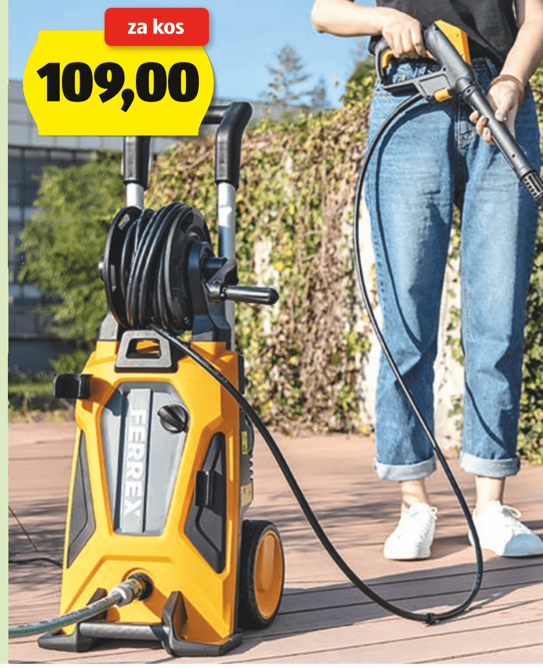 FERREX Visokotlačni čistilnik - Akcija v trgovini Hofer