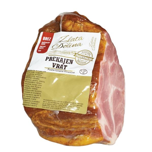 Prekajen vrat 1 kg Zlata dolina - Akcija v trgovini Tuš