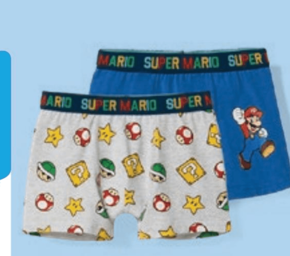 Komplet 2 spodnjic za dečke Super Mario 2 kom - Akcija v trgovini Pepco