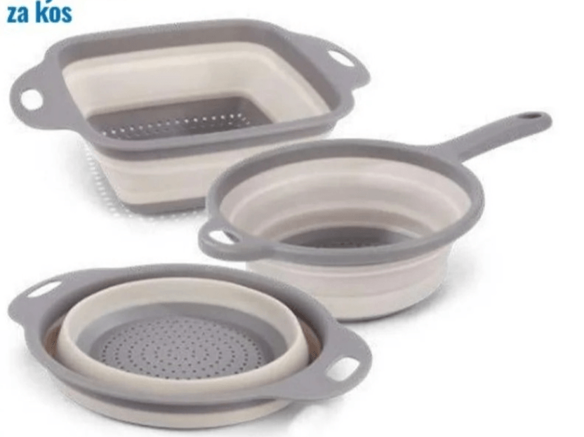 Zložljivo cedilo VEČ VRST Sistema Casa - Akcija v trgovini Eurospin