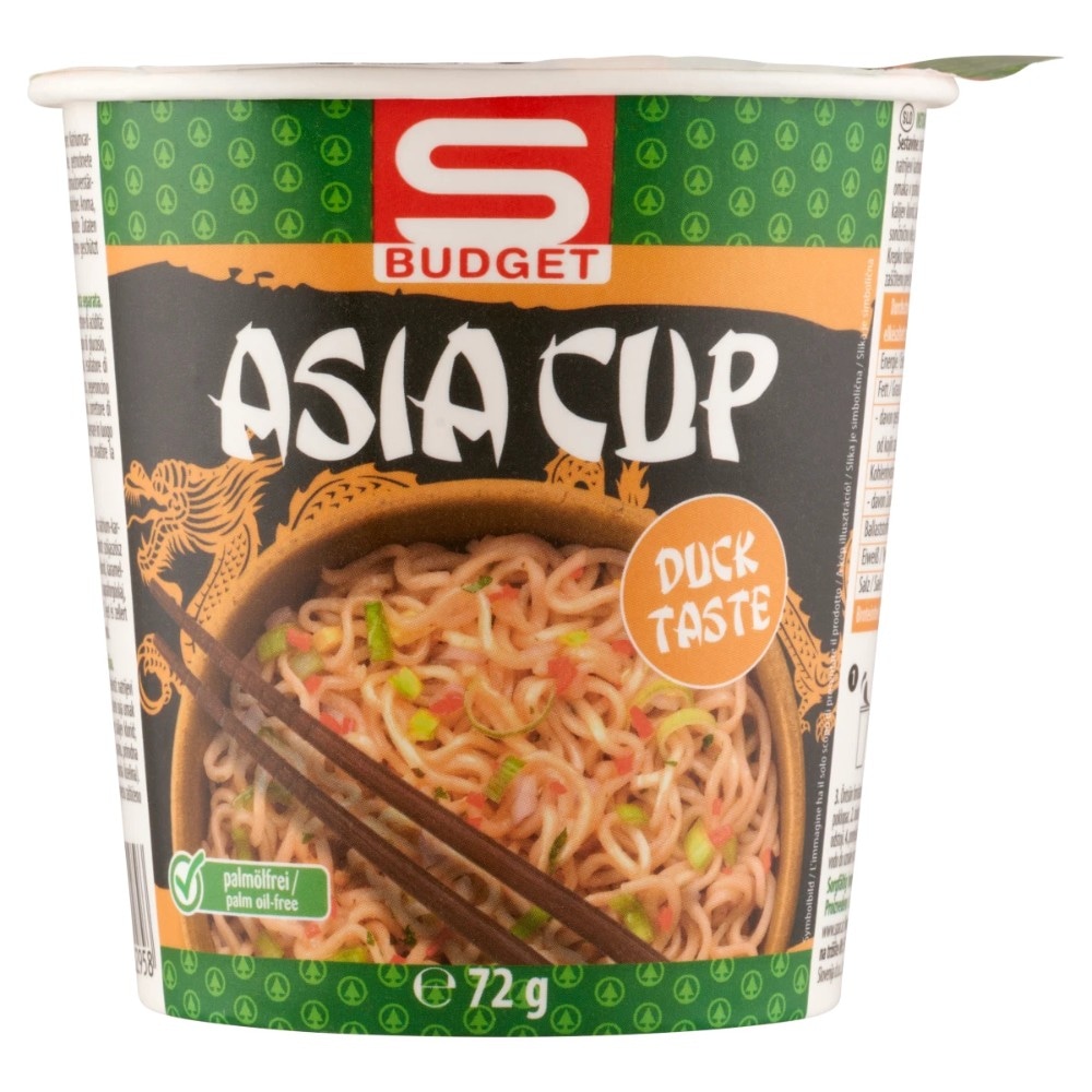 S Budget Asia Cup instant rezanci 66 g S-BUDGET Akcija v trgovini Spar