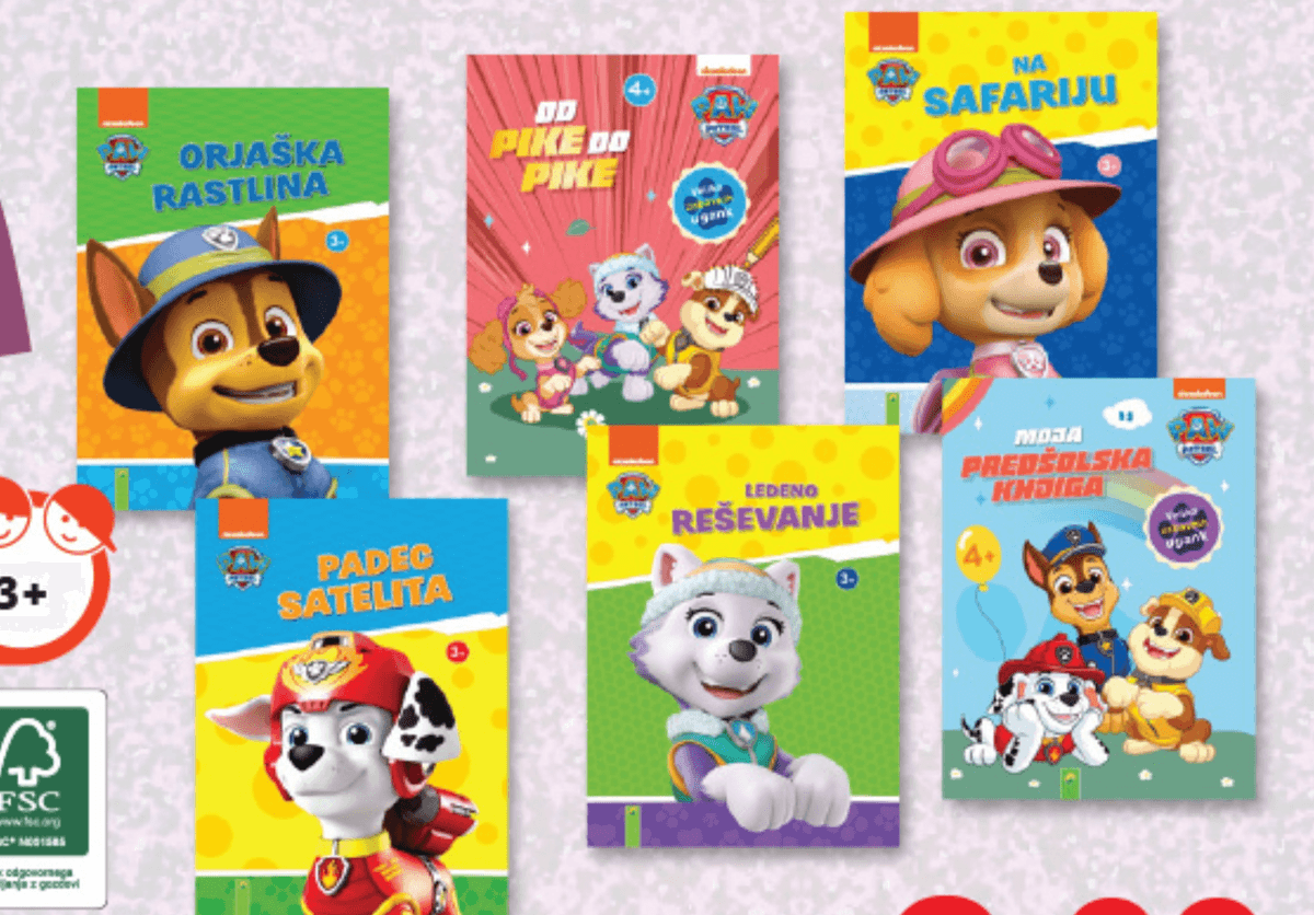 Otroška knjiga PAW PATROL - Akcija v trgovini Lidl