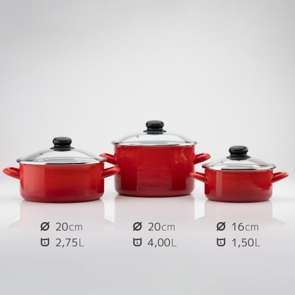 Set emajliranih kozic 3/1 Enamelic - Akcija u trgovini Spar