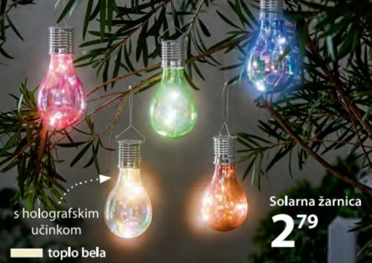 Solarna žarnica - Akcija v trgovini NKD