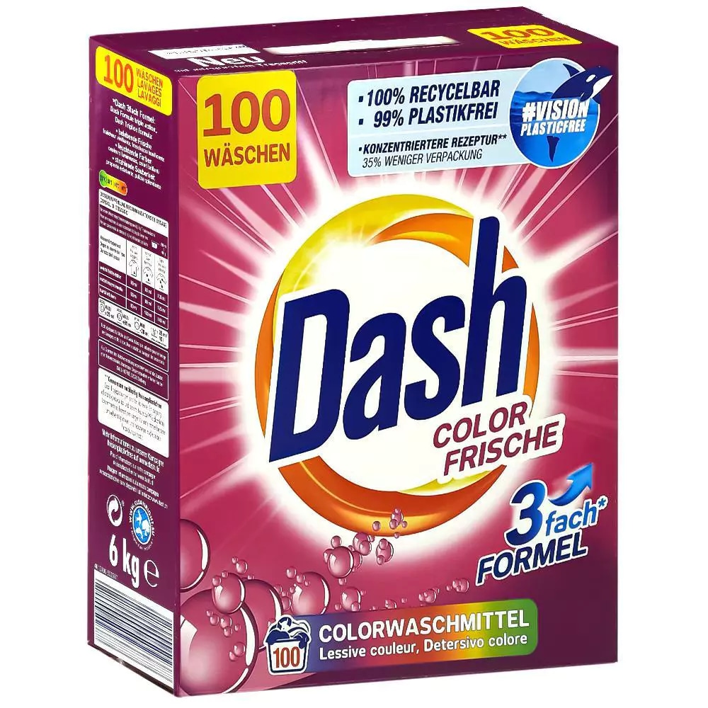 Detergent za pranje Perila Dash 6 kg ali do 100 pranj - Akcija v trgovini E.Leclerc