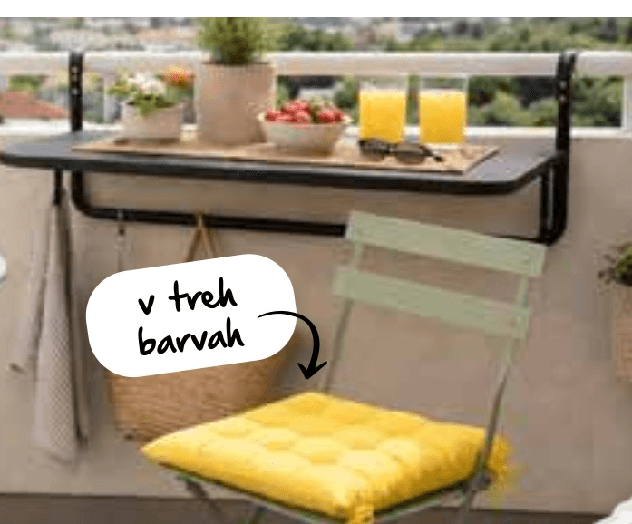 Balkonska zložljiva miza - Akcija u trgovini Spar