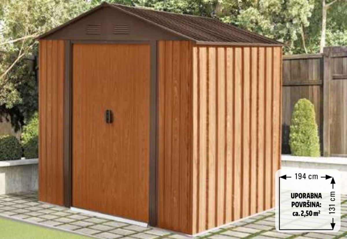 Kovinska vrtna uta ca. 2,50 m² - Akcija v trgovini E.Leclerc