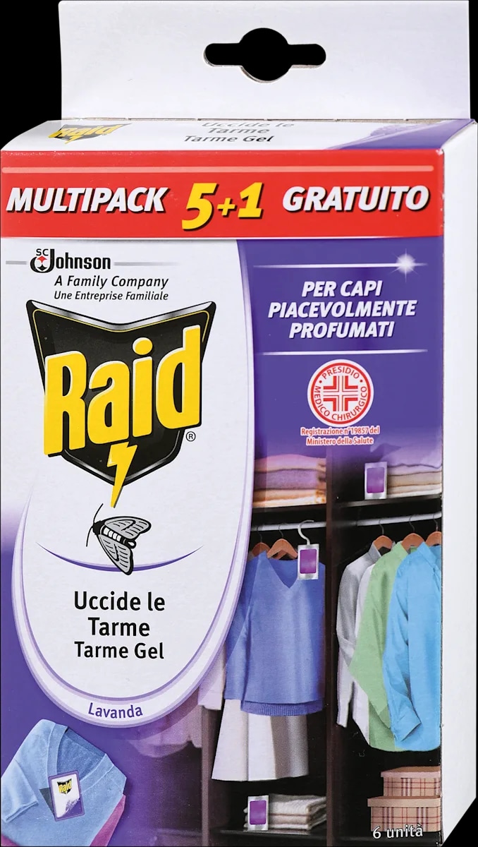 Raid spreji ter sredstva proti moljem - Akcija v trgovini Spar