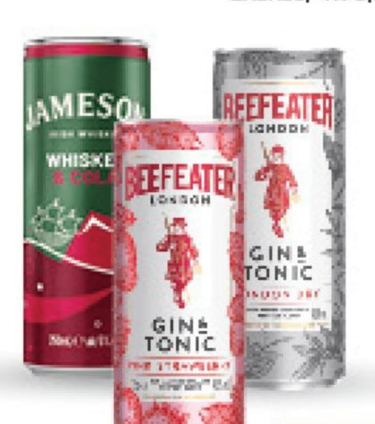 Alkoholne pijače Pernod Ricard Jameson, Beefeater - Akcija v trgovini Mercator