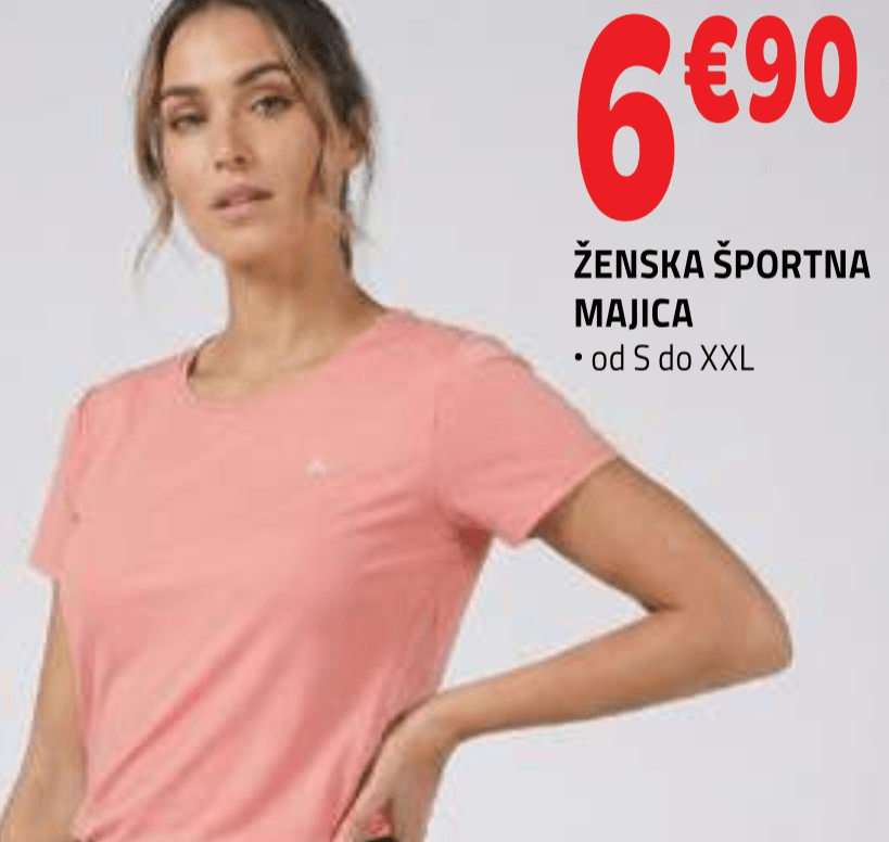 Ženska športna majica TISSAIA - Akcija v trgovini E.Leclerc