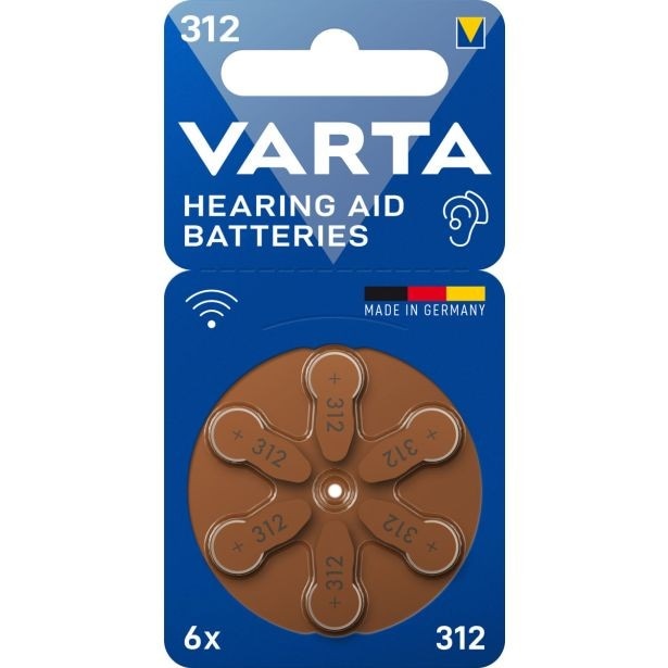 Baterije za slušne aparate Varta 6x Akcija v trgovini Merkur