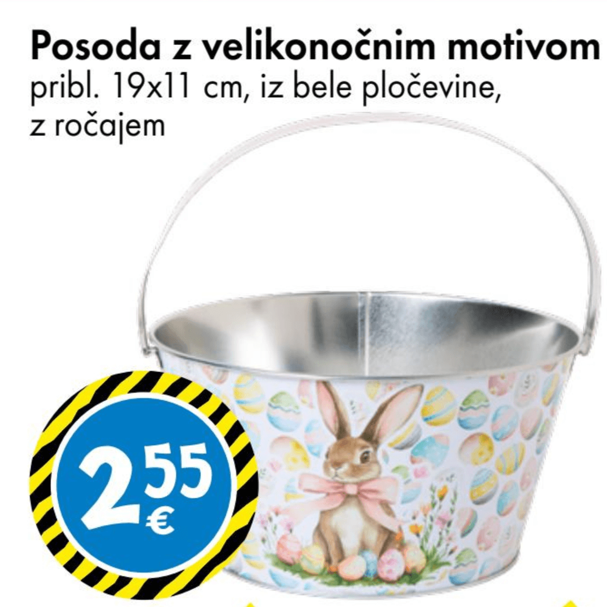 Posoda z velikonočnim motivom - Akcija v trgovini Tedi