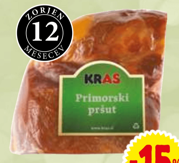 Primorski pršut Kras - Akcija v trgovini E.Leclerc