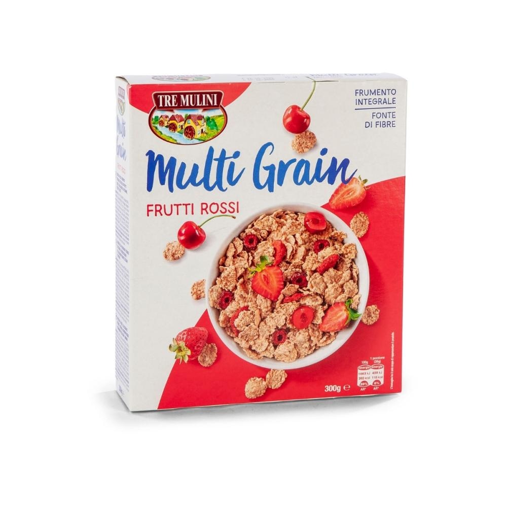 Kosmiči z rdečim sadjem 300 g TRE MULINI - Akcija v trgovini Eurospin