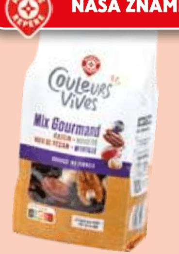 Mešanica suhega sadja in oreščkov 200g Couleurs Vives - Akcija v trgovini E.Leclerc