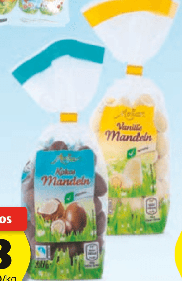 Monarc čokoladni mandlji z okusom 200 g - Akcija v trgovini Hofer