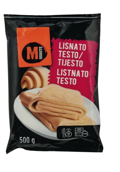 Listnato testo Minute 500 g - Akcija v trgovini Mercator