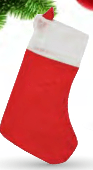 Okrasna božična nogavica vel.: 45 cm - Akcija v trgovini Mercator